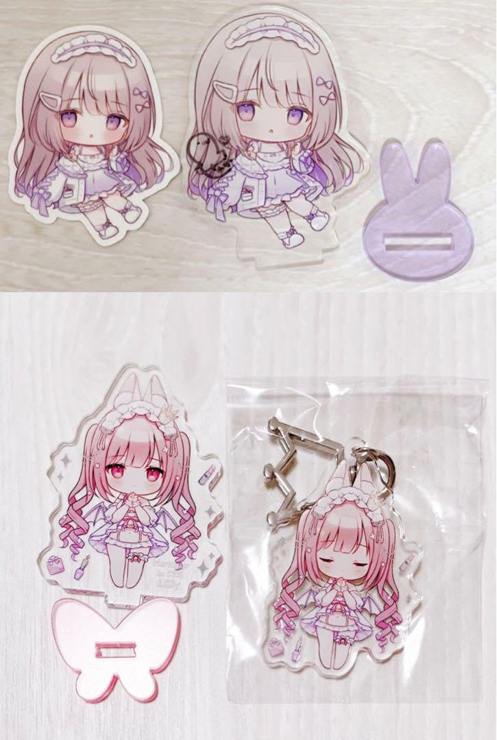 ♡新品おもちもなかアクリルスタンド2種セット♡✧アクスタグッズタペストリーコミケ ♡新品おもちもなかB2タペストリー♡mersugarグッズアクリル